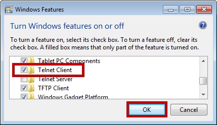 How To Enable Telnet in Windows (Versions Vista And Above) - AVTECH