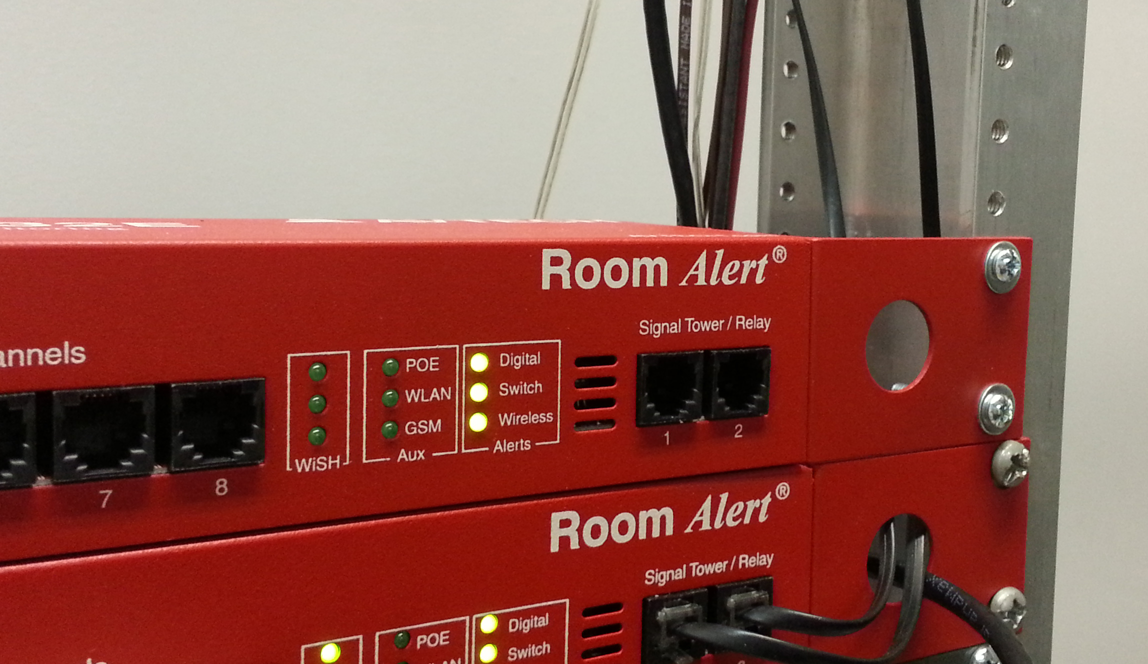 Digital Server Room Temperature Monitoring Alert