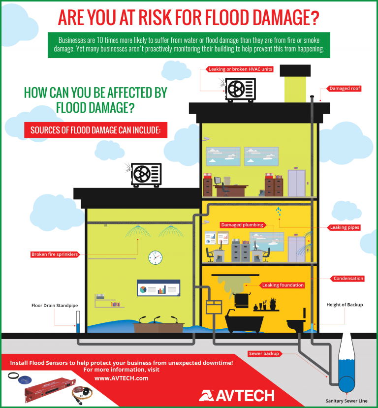 SALE! Get A FREE Flood Sensor w/Cable With A Room Alert Monitor