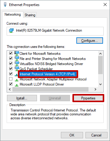 assigning static ip address