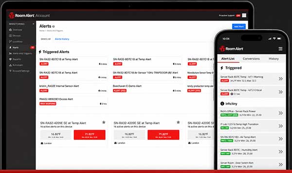 Room Alert Account Cloud Service